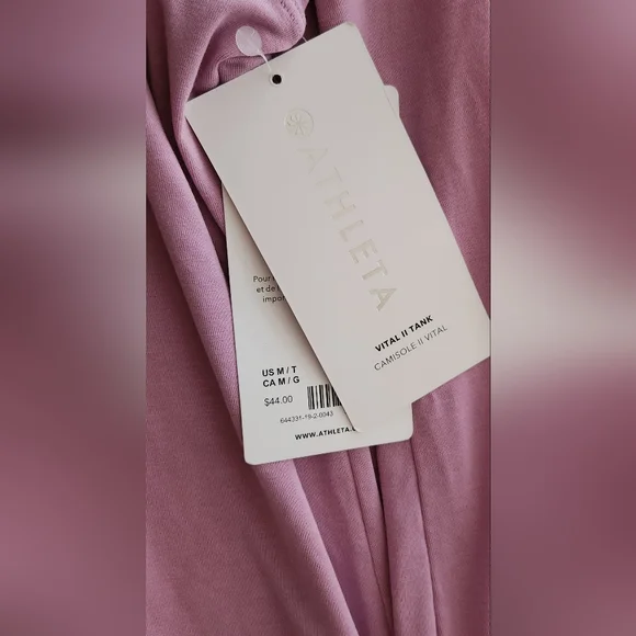 Athleta Lavender Tank Top - Picture 3 of 3